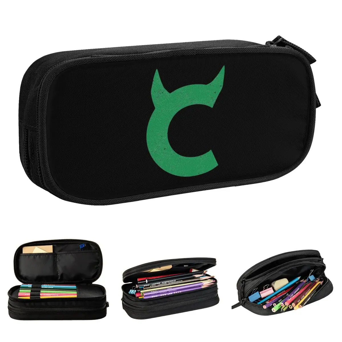 

Chromakopia C Logo Green Pencil Case Cute Pen Bag for Student Big Capacity School Supplies Zipper Pencilcases