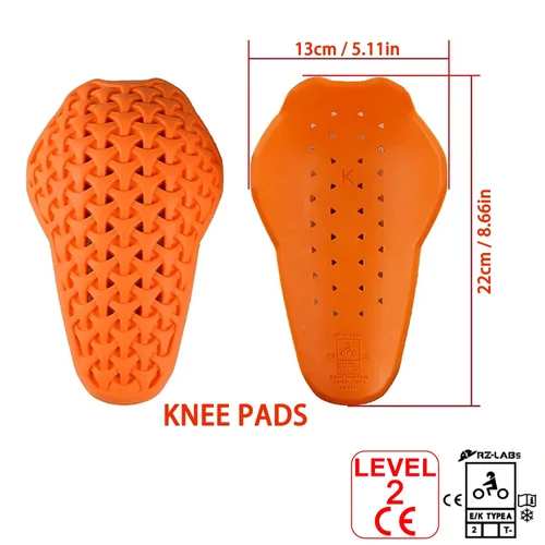 Imagen 2 del producto Equipo de protección para motocicleta con certificado CE nivel 2, protección de rodilla, pantalones gruesos y suaves para Motocross, rodilleras protectoras, almohadilla para la cadera
