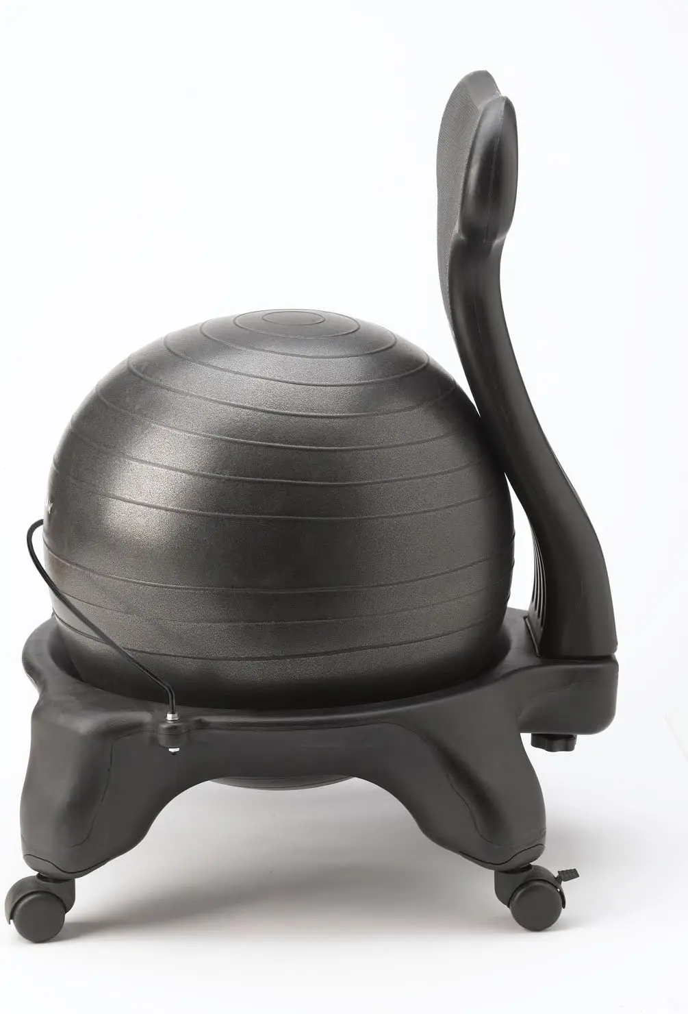 Black Classic Balance Ball Chair – Stability Seat for Balanced Sitting