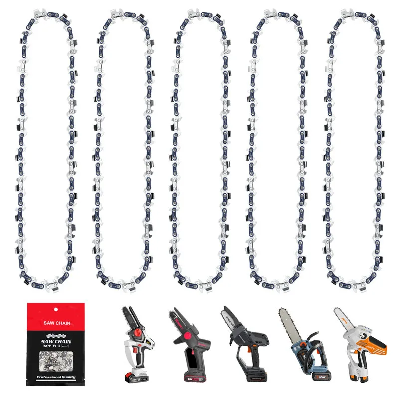 Portable 4 To 24 Inch for Electric Chainsaws Cutting Accessories Replacement Chainsaw Chain Heavy Duty Wear Resistant