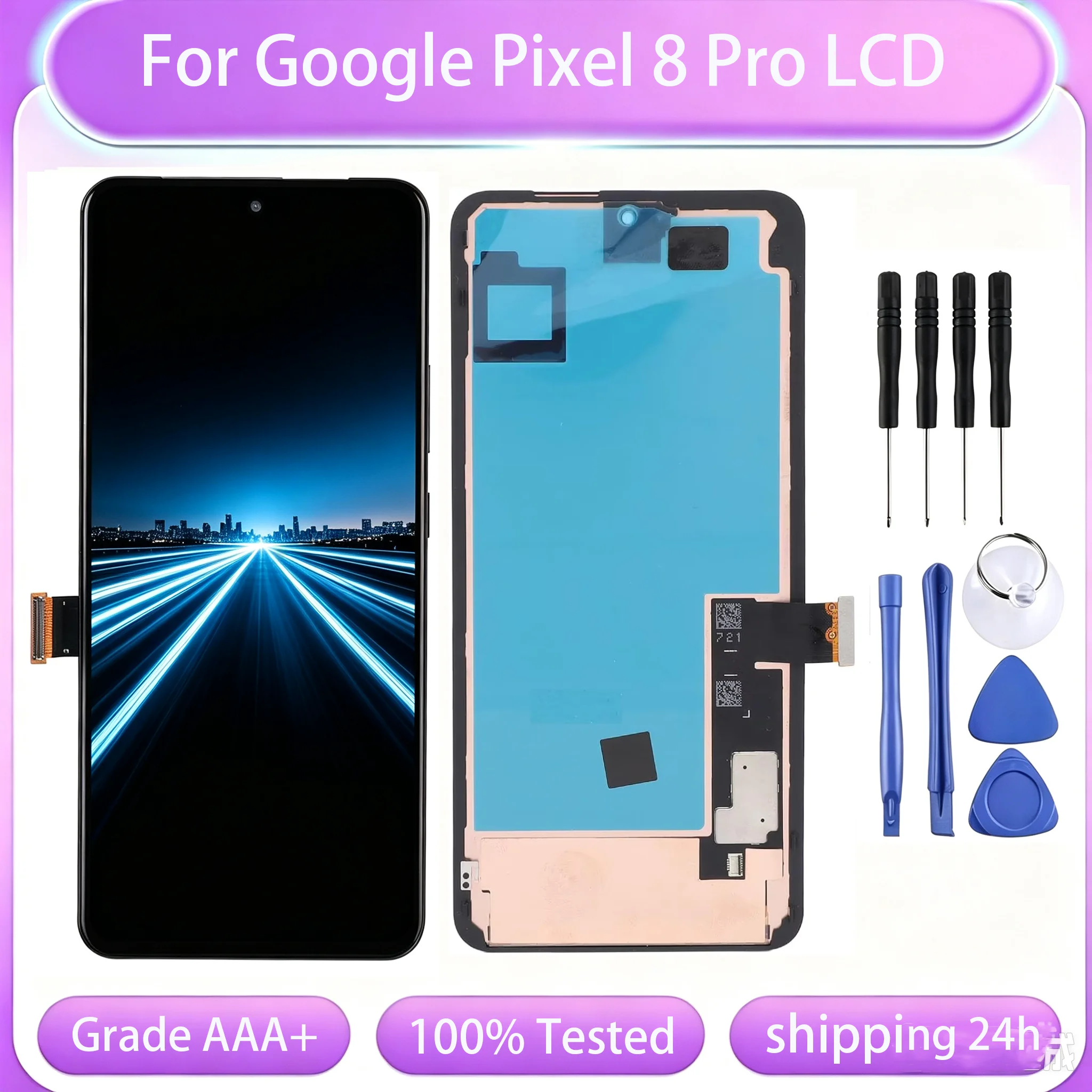 OLED LCD Display For Google Pixel 8 Pro LCD Display GC3VE G1MNW Touch Screen Digitizer For Pixel 8Pro LCD Replacement Parts