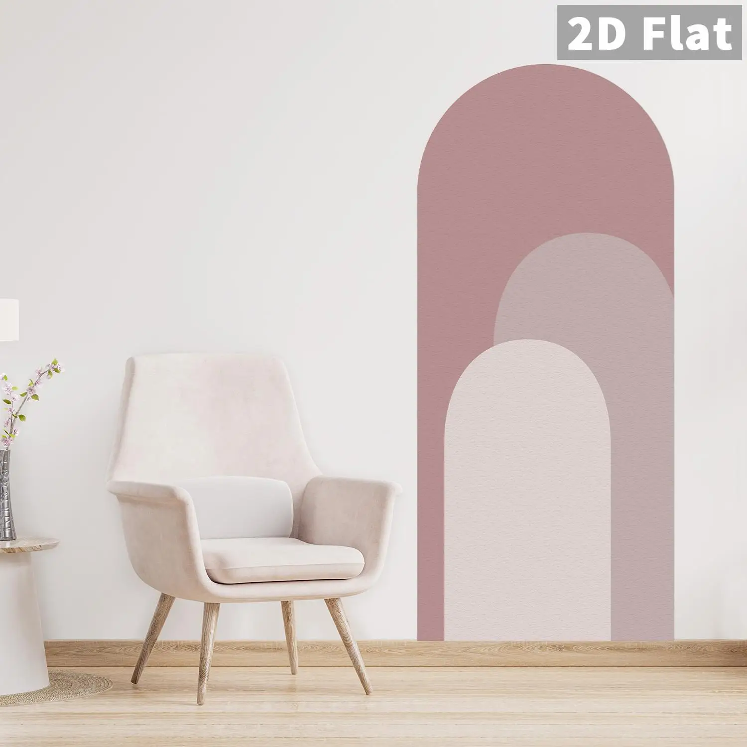 80x180cm Self-Adhesive Arched Wall Sticker with Simple Style, Suitable for Decorating Living Room and Bedroom Walls