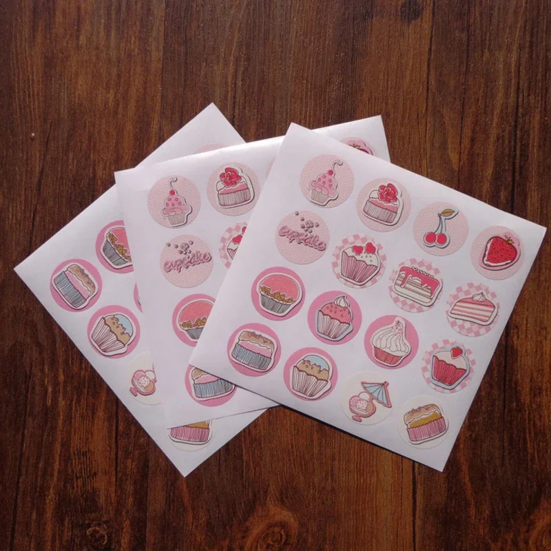 

160pcs/pack Cake Packaging Baking DIY Gift Sticker Stationery Decorative Sealing Stickers