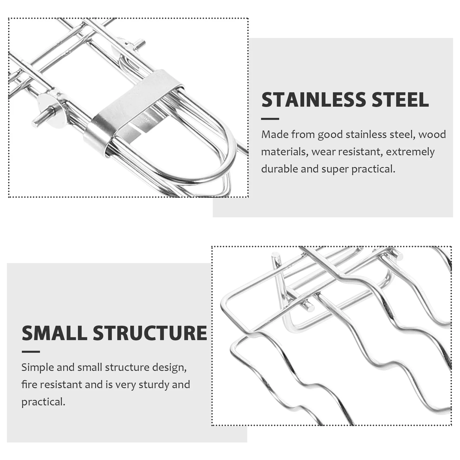 

Stainless Steel Barbecue Grill Sheet Sausage Barbecue Net For Outdoor Picnic Bbq Fish Grilling Rack Kitchen Supply