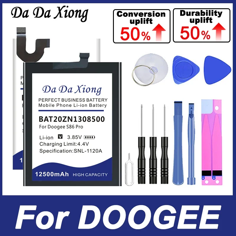 2024 New BAT20M125180 BAT16514300 BAT22M2012000 Battery For Doogee S88 S89 S96 T5 Y6 N40 S58 X60 X60L S68 S86 Max Pro Lite Plus