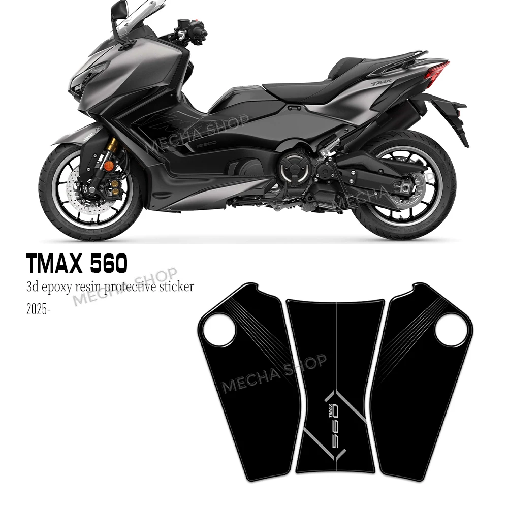 

For Tmax 2025 3D Resin Sticker Protection Kit Platform Sticker Motorcycle Accessories