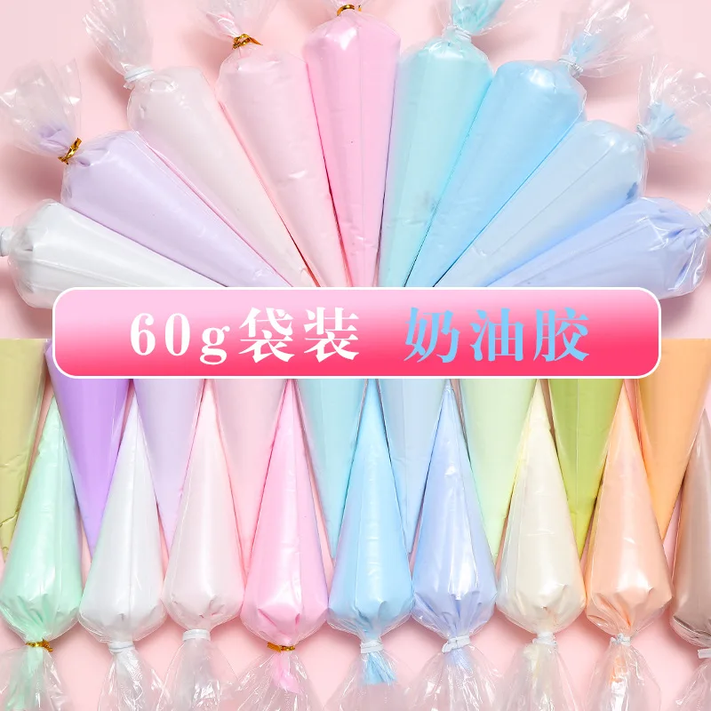 60g Resin DIY Cream Clay Beat False Gluing Simulation Gel Case for Mobile Handicrafts DIY Soft Clay DIY Decoration Accessory