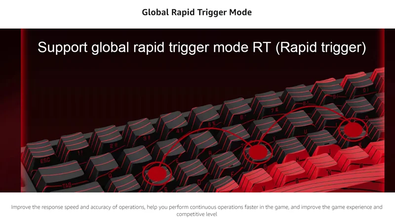 MAD 68 HE RGB 60% Wired Magnetic Po Switch PRO Mechanical Gaming Keyboard 68Keys Mechanical Keyboard