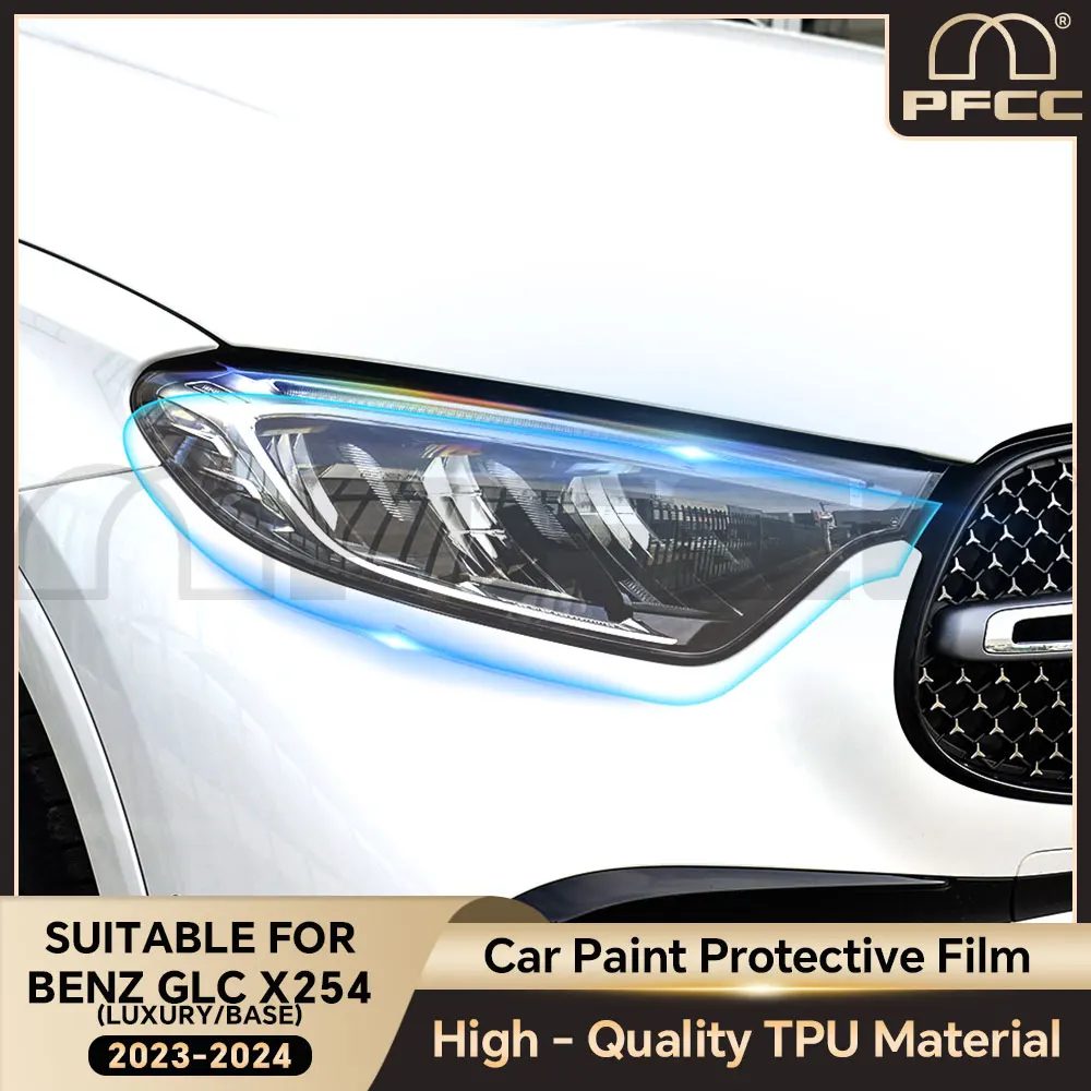 

TPU for Mercedes-Benz GLC X254 Luxury X254 Base 2023 2024 Headlights Paint Protection Film Clear Bra PPF Decal Kit Accessories