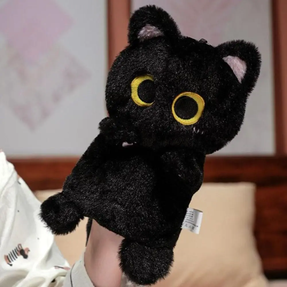 Cat Animal Hand Puppet Simulation Soft Stuffed Plush Cat Toys Early Education Storytelling Hand Finger Story Puppet Kid Gift