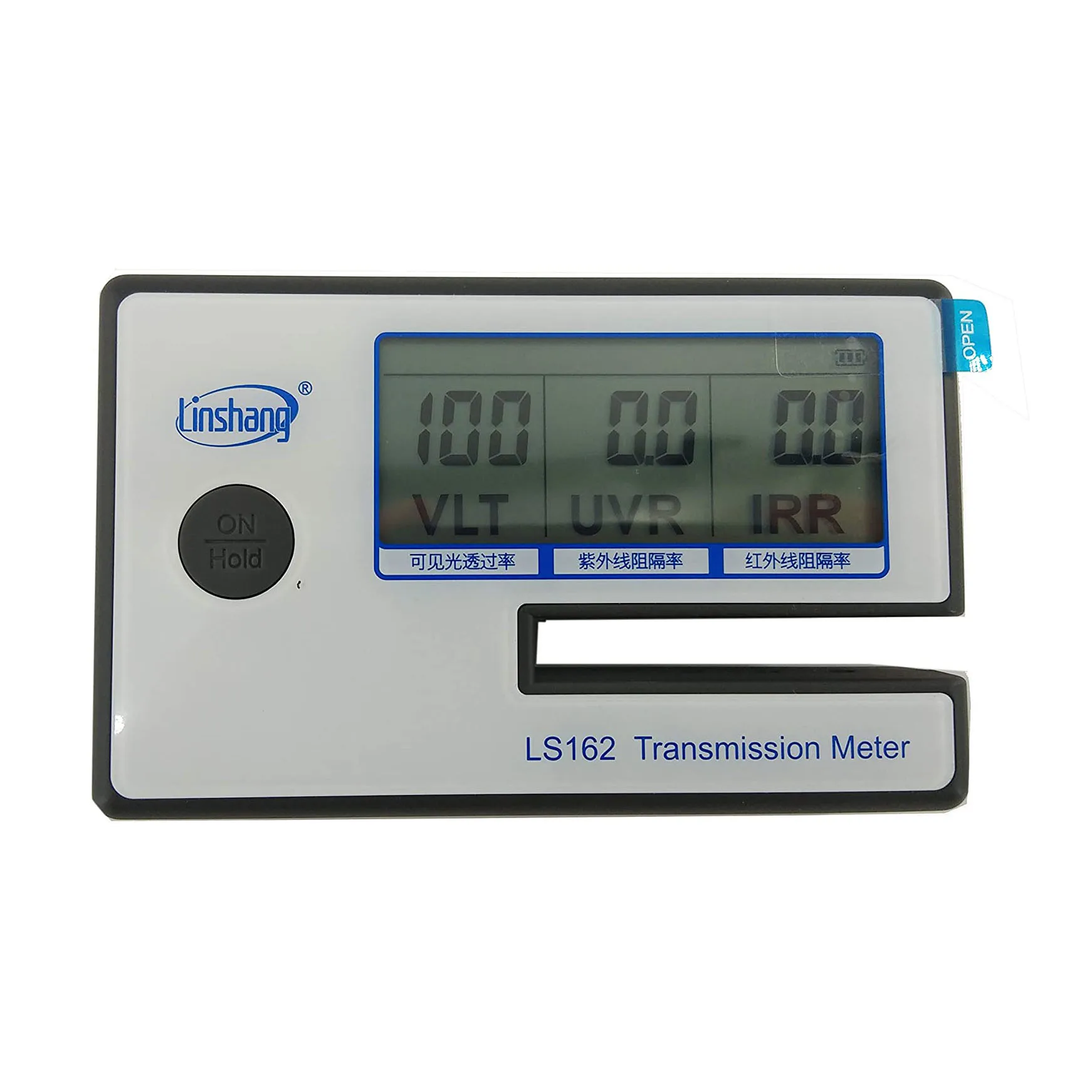 Portable Solar Film Tester Gauge Meter with UV Peak Wavelength 365nm IR Peak Wavelength 950nm