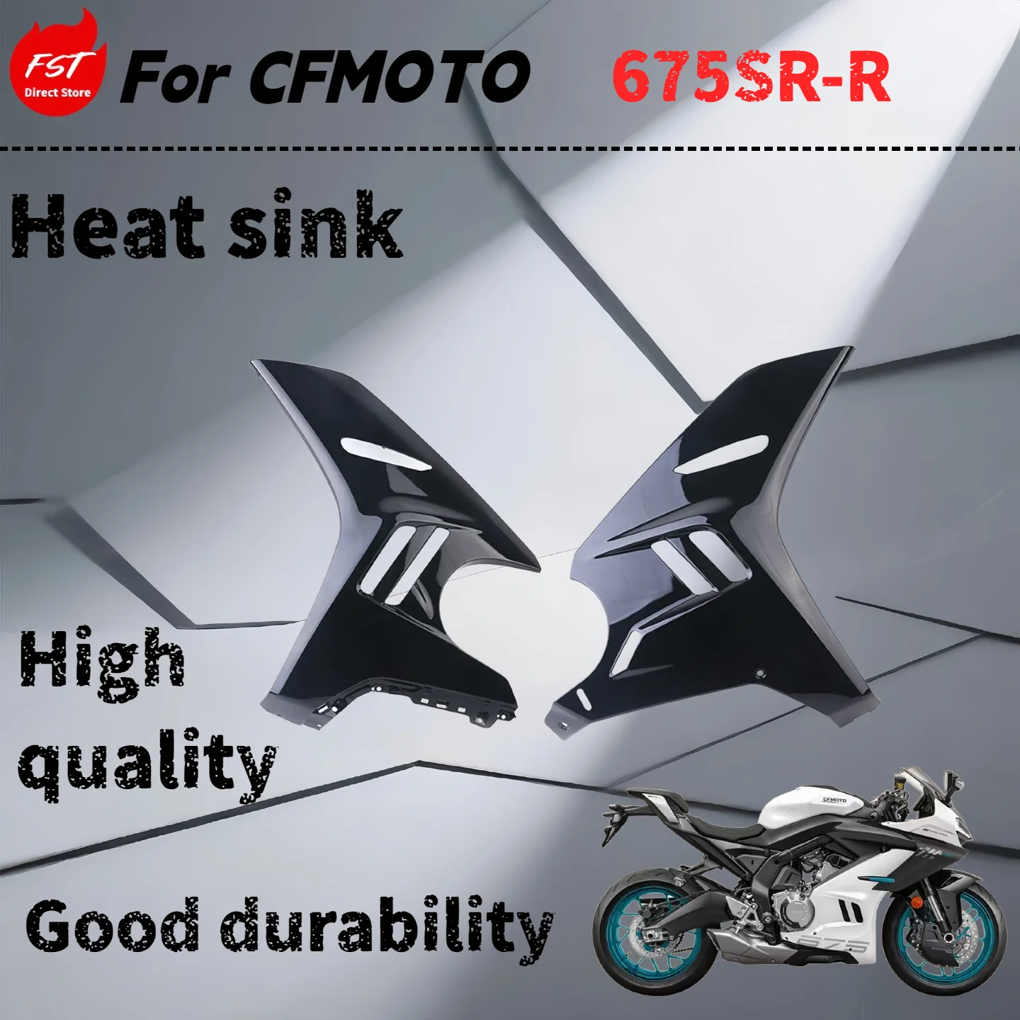 

For CFMOTO 675SR-R original accessories radiator left and right decorative panels shell surround modified accessories
