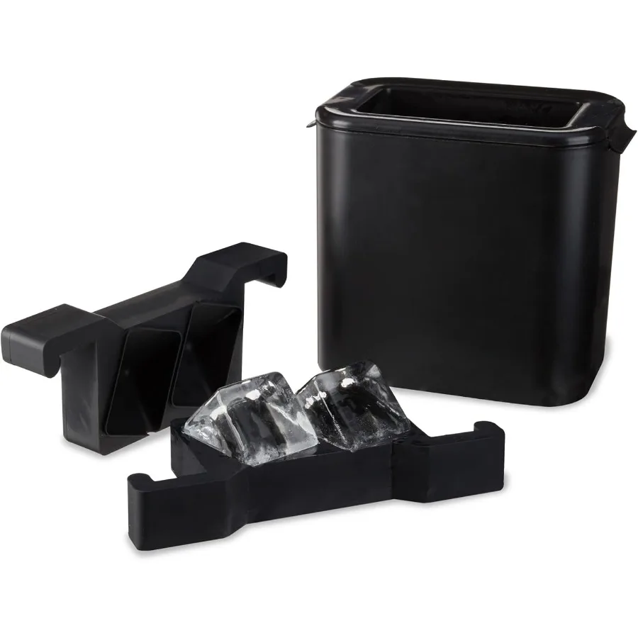 

Формы для изготовления кубиков льда для виски делают 2 больших кристально прозрачных кубика идеально подходят для старомодных скотча бурбона и рукоделия коктейлей