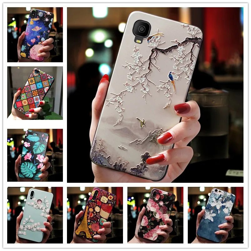 3D Relief Painted Phone Case For TCL A3 A509DL Case Silicon Cover For TCL A30 Case 5102 TCLA30 TCLA3 5.5 Shockproof Funda Coque