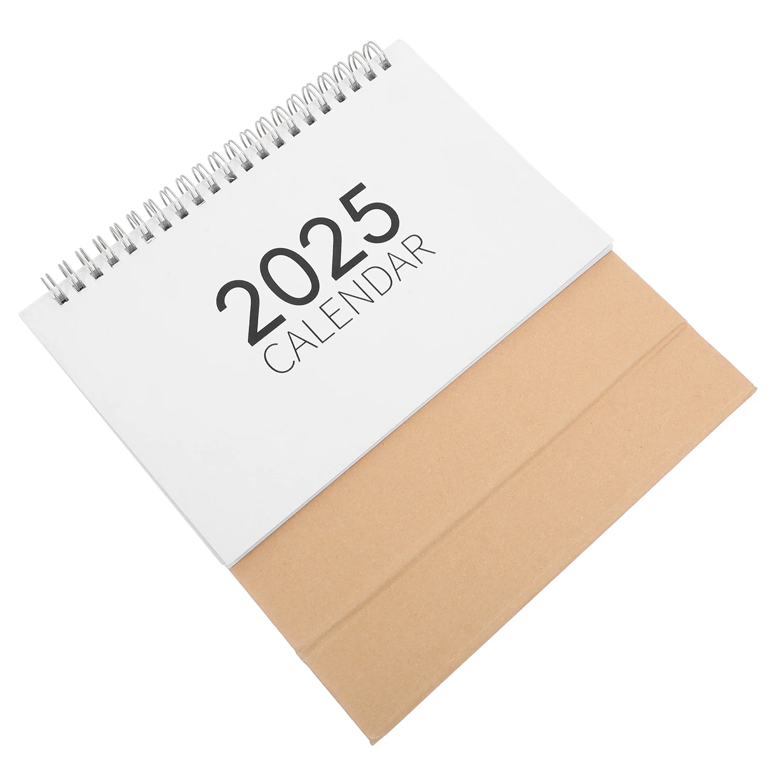 

Minimalist Desk Calendar 2025 Yearly Planner Flip Design Tabletop Monthly Organizer Thick Paper Ink Bleed Prevention Home Office