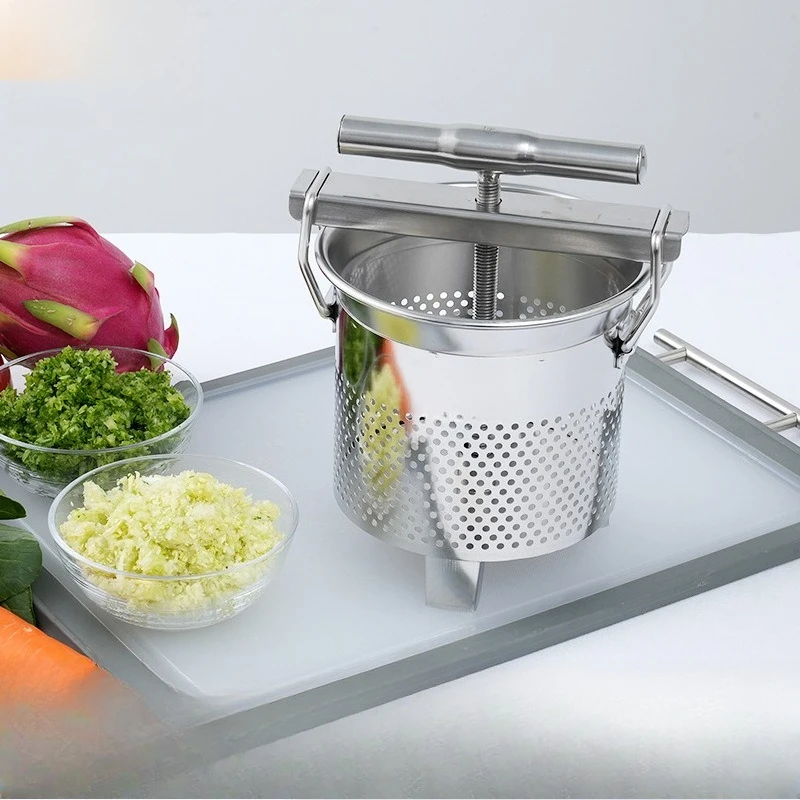 Household rice wine press vegetable dehydration, manual 304 stainless steel juicer