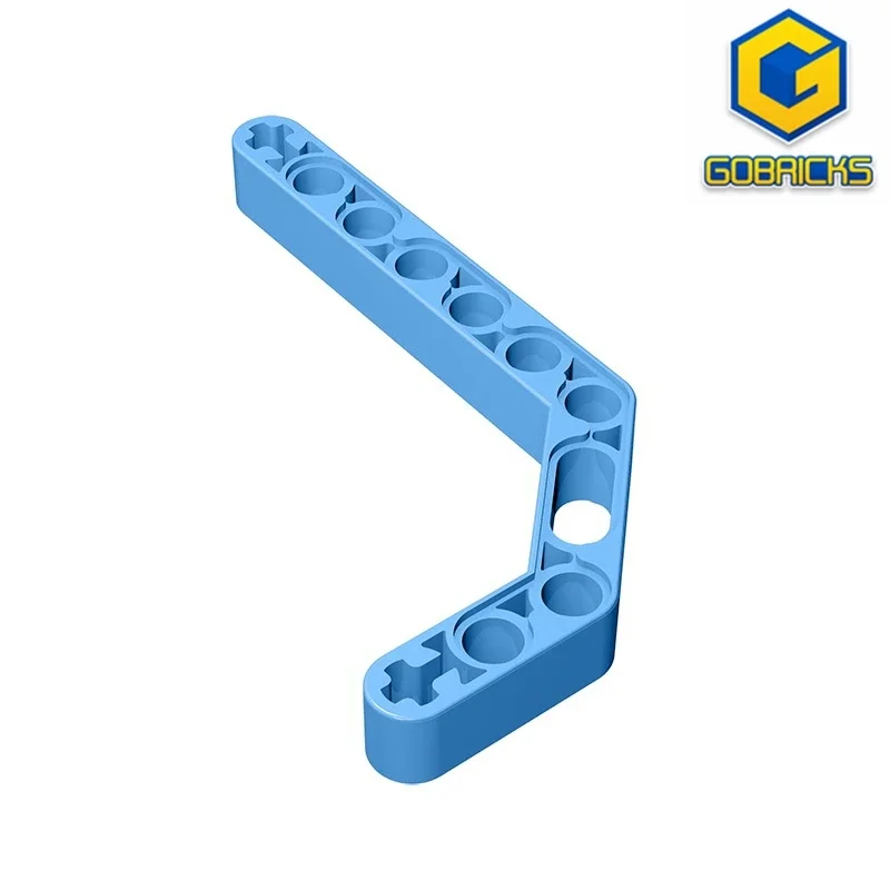 GDS-968 Technical Liftarm, Bent Modificado, Grosso, 1x11.5, Duplo Compatível com Lego, 32009 Peças de DIY Infantil