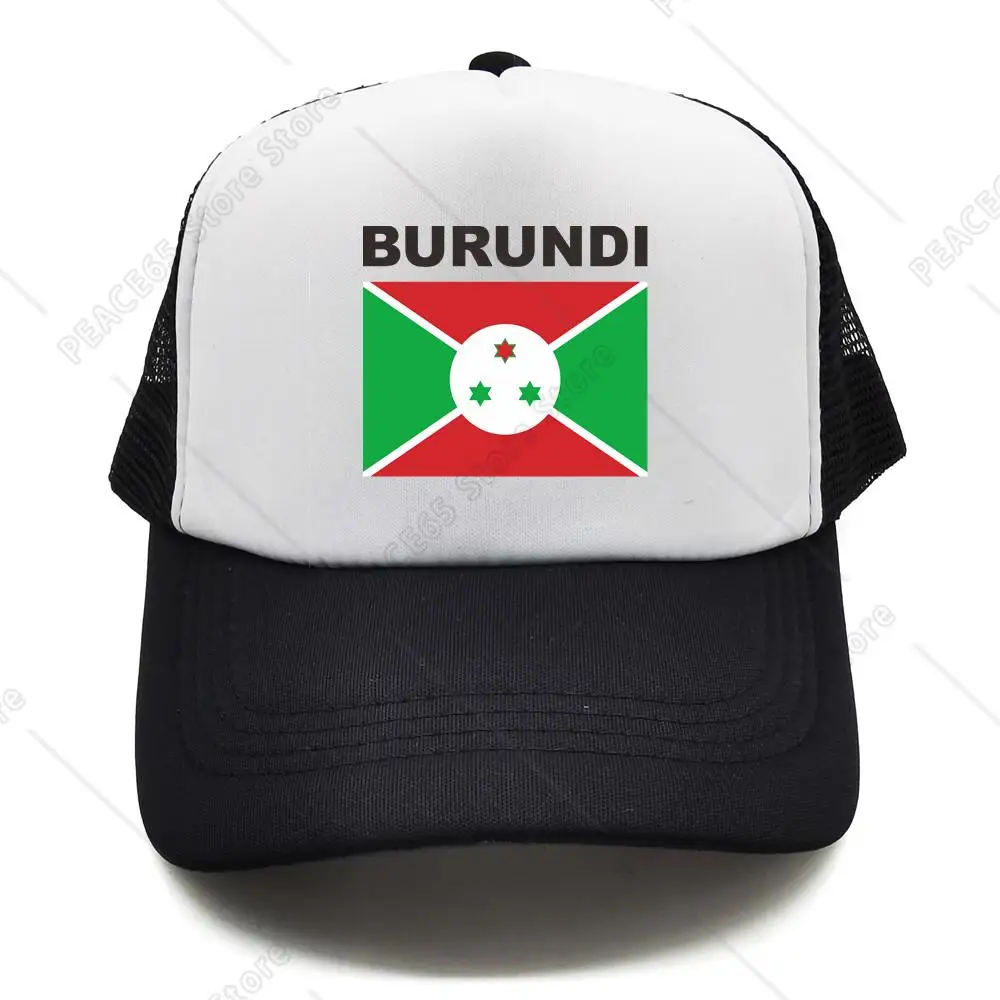 

Burundi Flag Trucker Cap Summer Men Cool Hat Baseball Cap Unisex Outdoor Mesh Net Caps