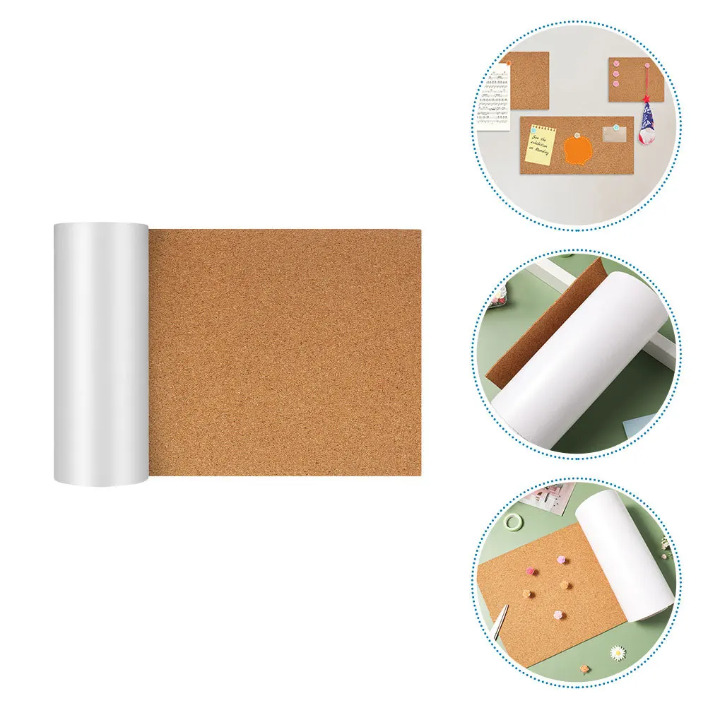 

Self-Adhesive Cork Roll 600x300x2mm 1mm Thick Flexible Cork Sheet for DIY Crafts Drawer Liner Wall Decoration Office School