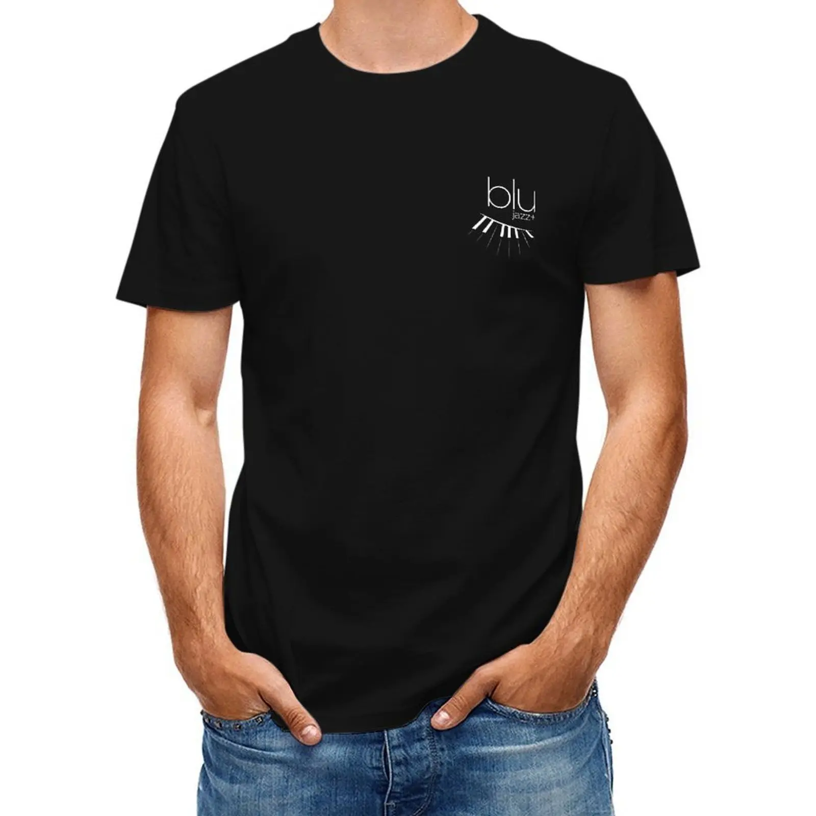 

BLU Logo (white, 1-color) T-Shirt Short sleeve tee custom t-shirts heavyweight t shirts for men