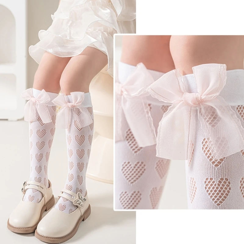 Stackable Lace Trimmed Over The Knee Socks with Elastic Design Breathable Soft