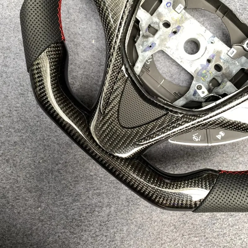 Professional Manufacturer Custom Real Carbon Fiber Leather Steering Wheel for  TLX MDX 2015 2016 2017 2018 2019 2020