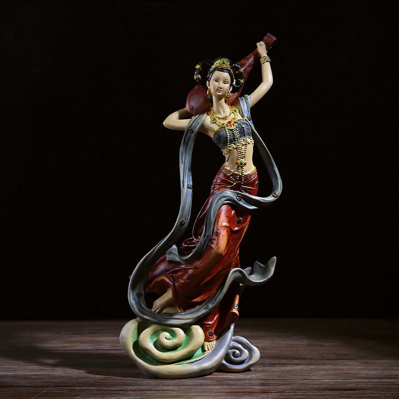 Flying female ornaments Chinese dunhuang  high-end creative crafts