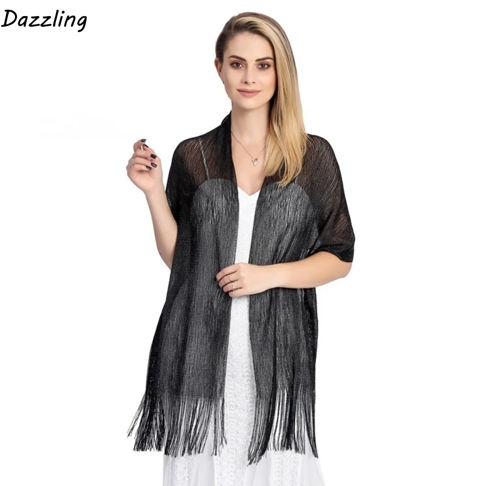 Photo Props Solid Color Hollow Out Shawl Sun Protection Lightweight Tassel Shawl Thin Long Scarf Bohemian Hollow Out Scarf Beach