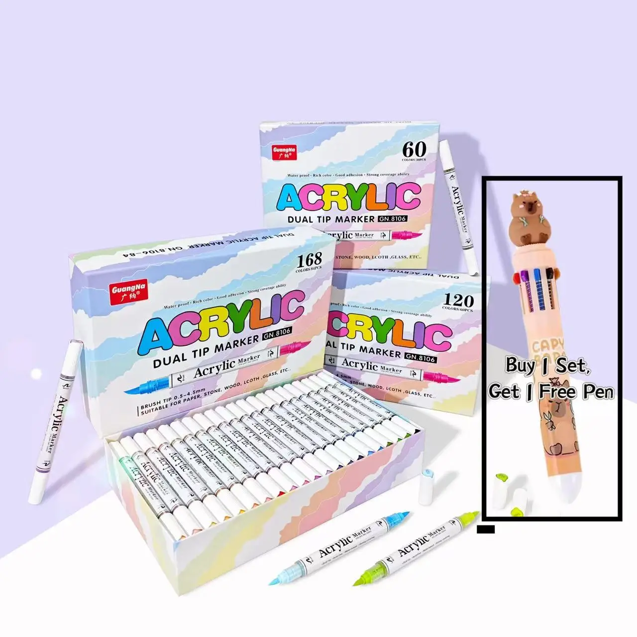 

60/120/168 цветов/набор, двойная головка, двухцветная акриловая краска, маркер для ткани, ручка для рисования, сделай сам, изготовление карт, товары для рукоделия