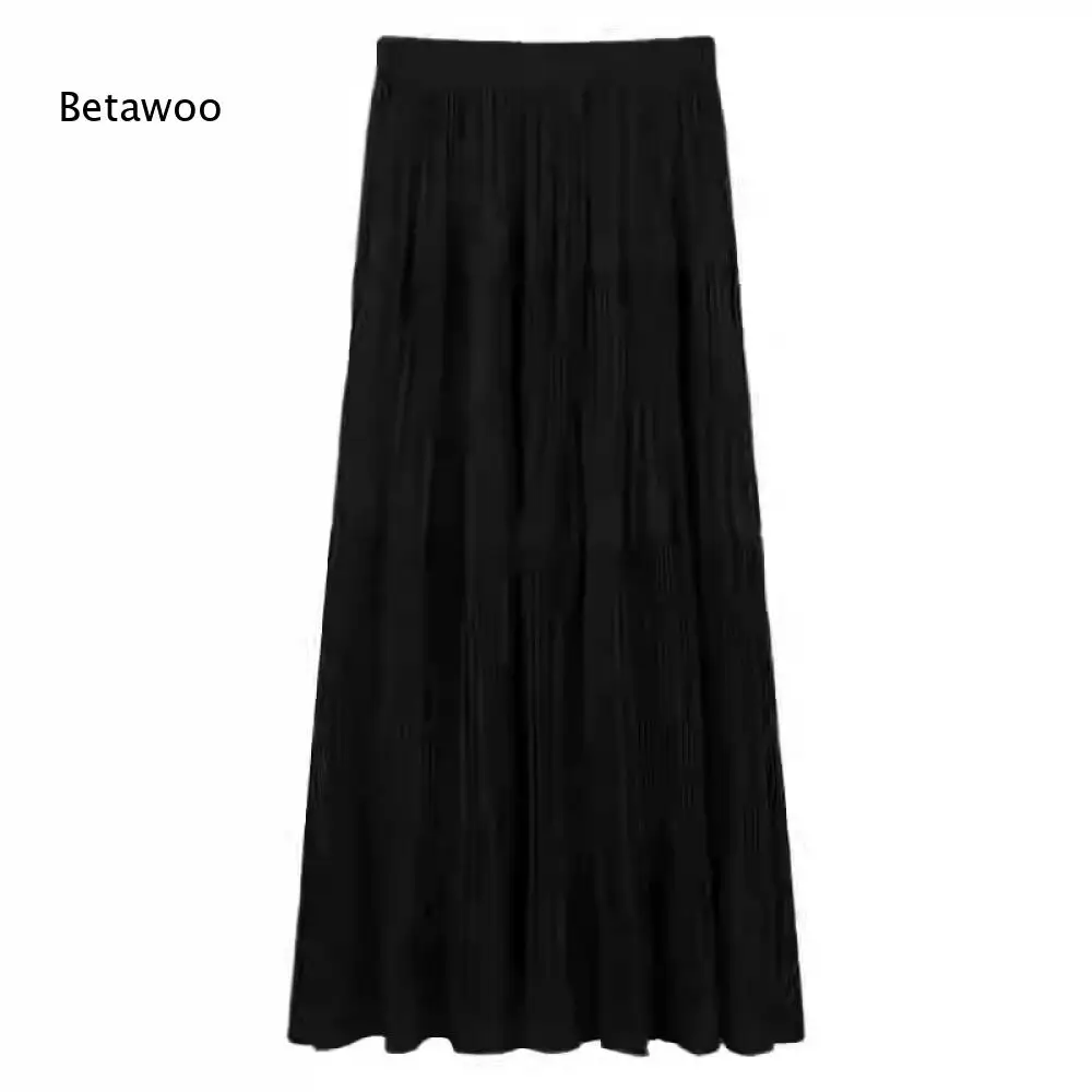 Light Purple Tiered Pleated Maxi Skirt
