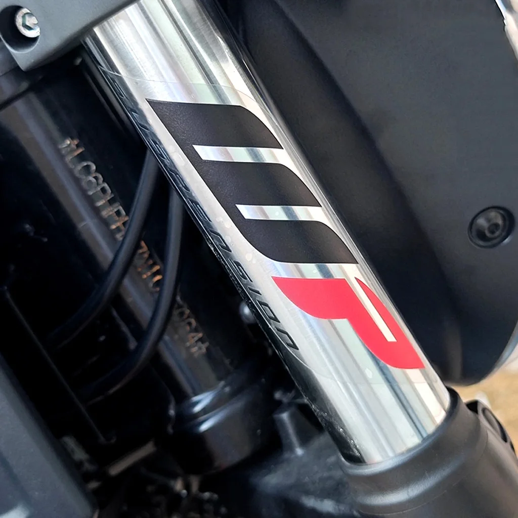 WP stiker dekorasi Motor garpu depan, Stiker Motor bahan UV, aksesori Decal tahan air untuk KTM Duke 200