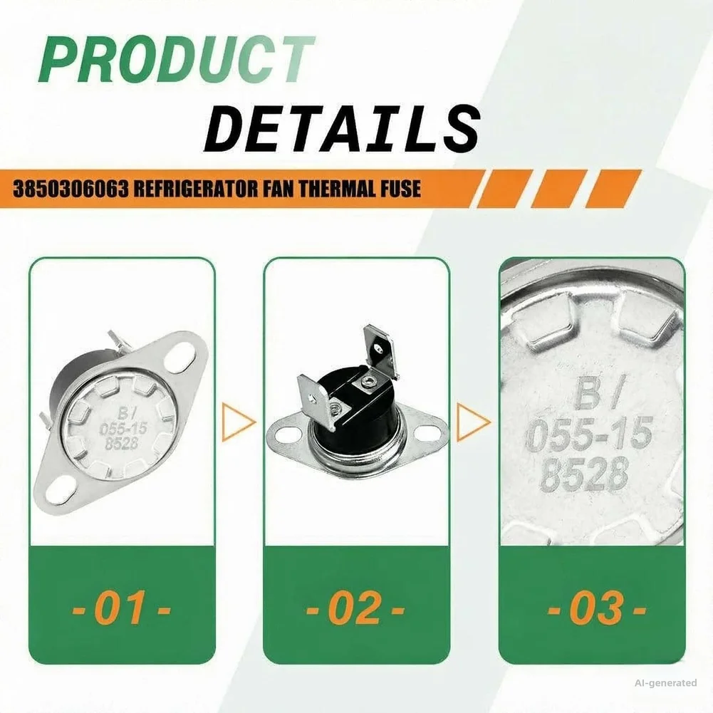 Thermal Fuse For Refrigerator for fan Electrical Socket Normally Open Fuse Refrigerator Thermal Fuse Intermittent Operation