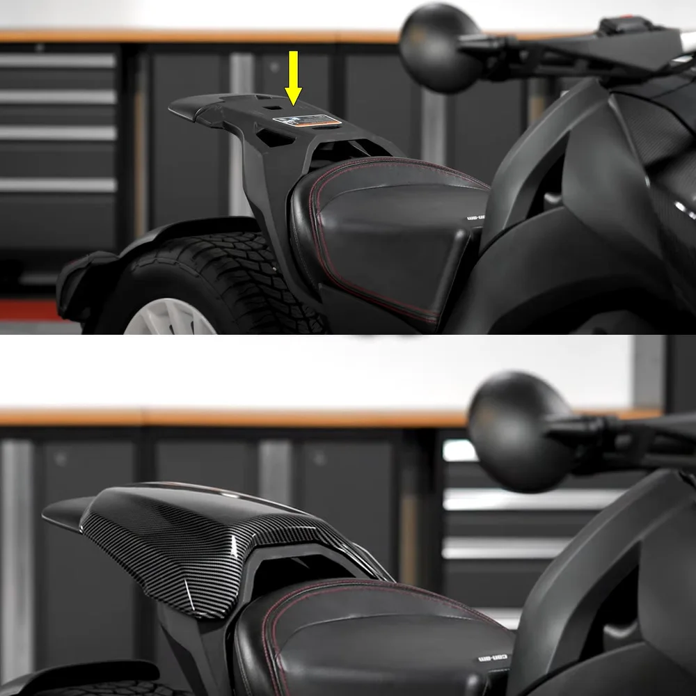 

Plastic Mono Seat Cowl Kit for Can-Am Ryker 600 / Ryker 900 / Ryker Rally / Ryker Sport Models, Gloss Black Seat Cowl 219400948