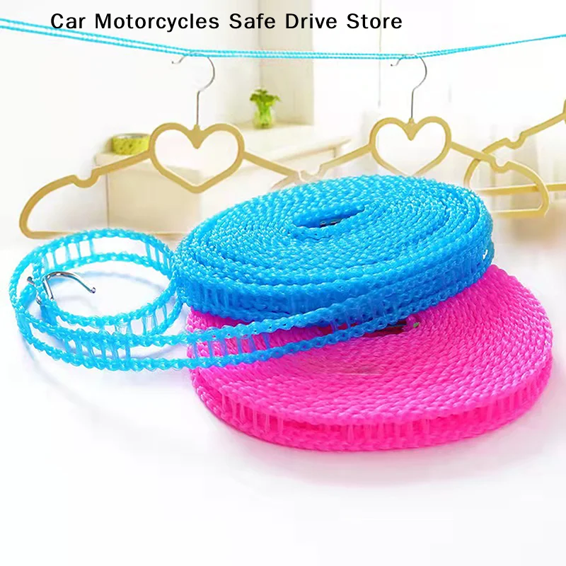 【CM】5/10M Portable Clothesline Anti-skid Windproof Outdoor Travel Hanging Clothes Line Laundry Drying Clothes Horse Rope
