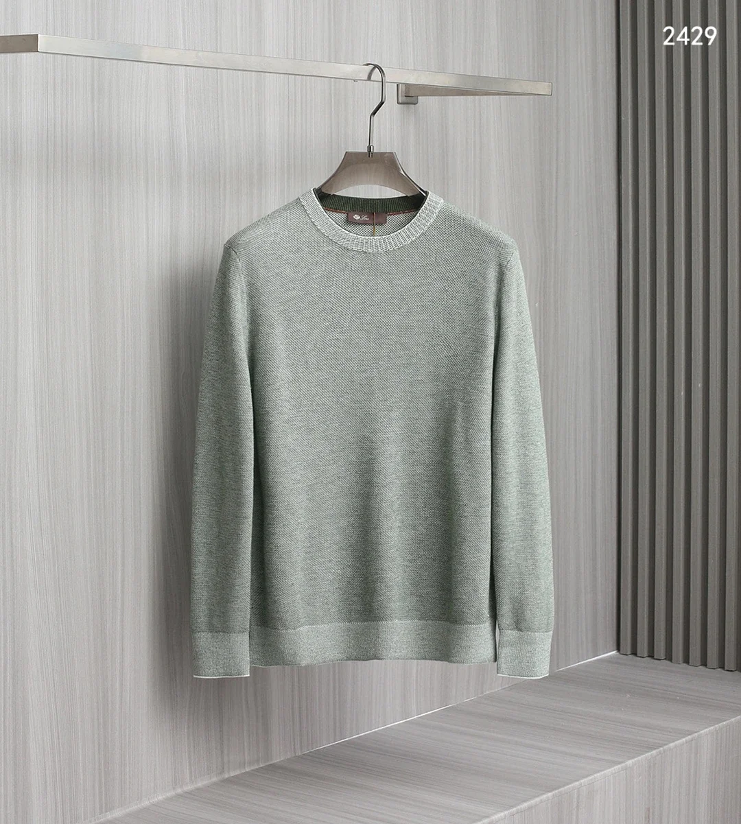 BLLIYOSS Pure Cashmere Yarn Dyed Jacquard Cashmere Men Sweater 2024 New High Quality Old Money Europe Italy Simple practical