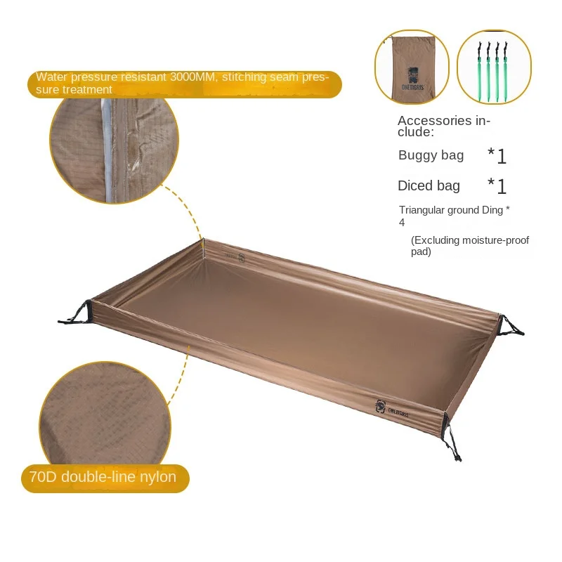 Outdoor Bath Basin Mattress Tent Ground Cloth Camping Picnic Blanket Beach Camping Waterproof Tear-Proof Field Mat