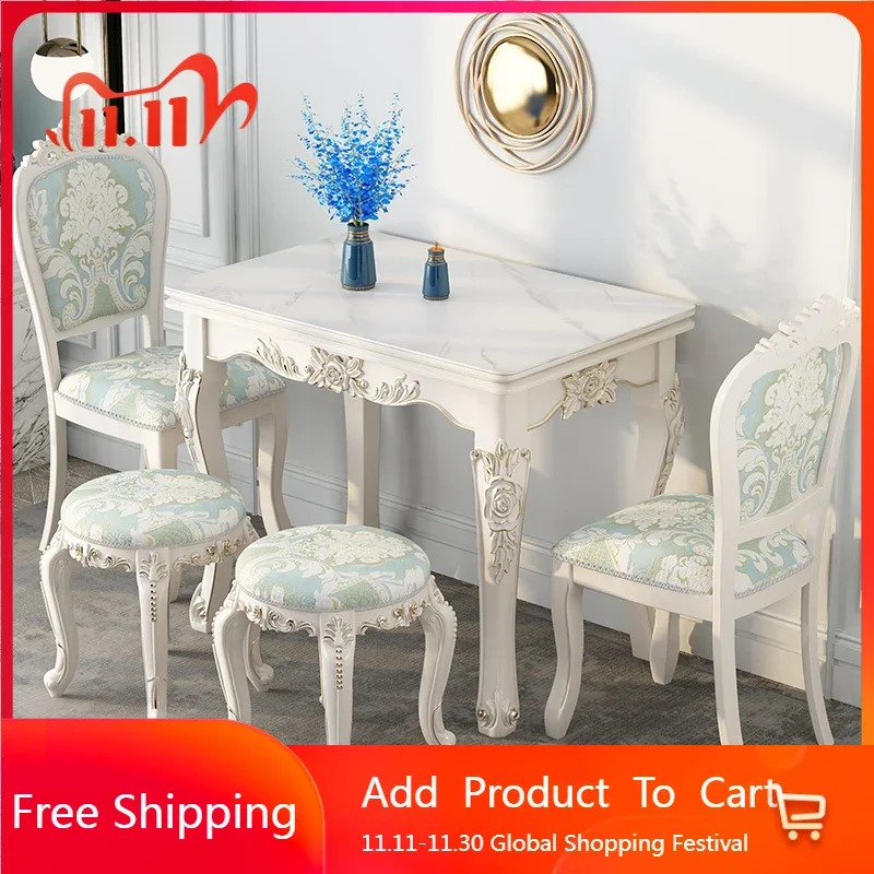 

Italian Nordic Dining Table Rectangle Organiser Marble Reception Dining Table Kitchen Waterproof Yemek Odası Setleri Decorations