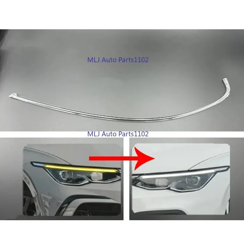 Voor Vw Golf 8 2021 2022 2023 2024 Auto Drl Koplamp Lichtgeleider Plaat Dagrijverlichting Buis bar