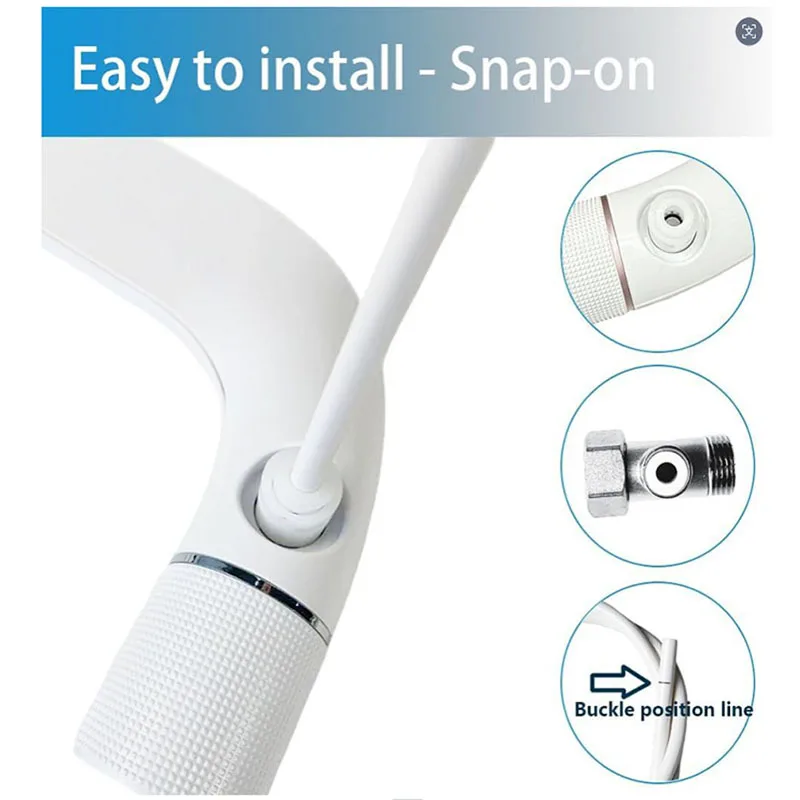 FLOWYSPA Ultra-Slim Hygienic Bidet Attachment Easy Install Adjustable Fresh Water Pressure Dual Nozzle for Existing Toilets