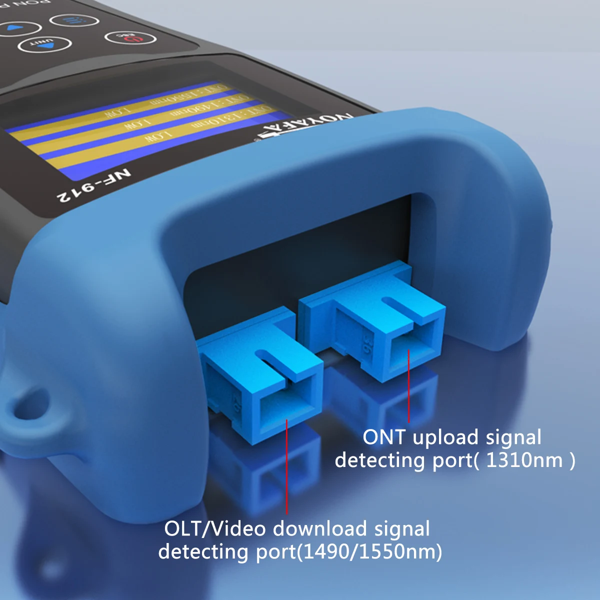 Noyafa Optical Fiber Meter PON Optic Power Meters NF-912 Network -50~+10dBm FTTX OMT OLT Port Fiber Optics Fault Detection Tools