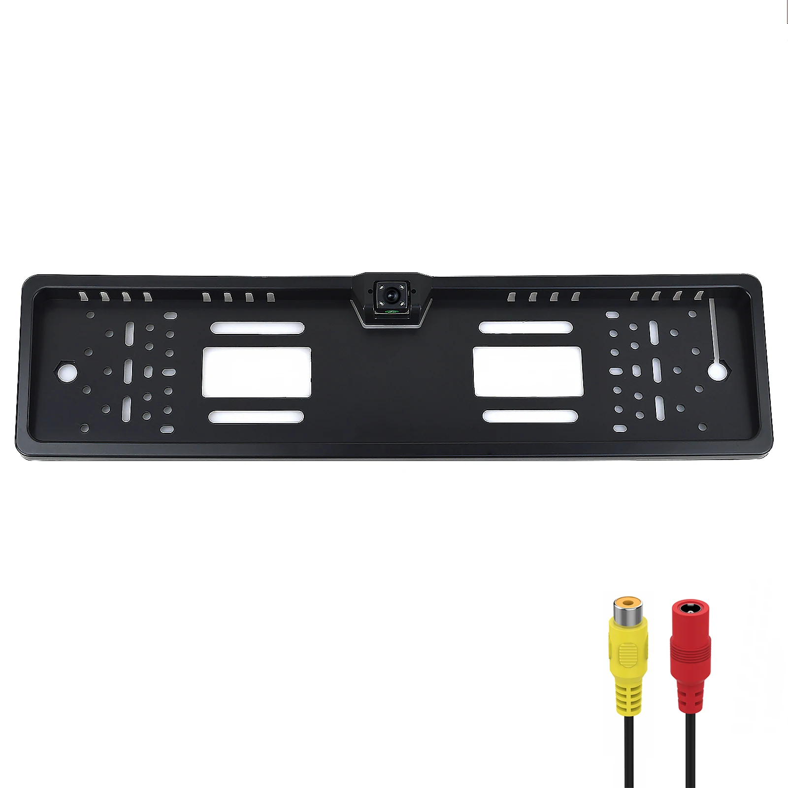 European Car License Plate Frame Camera With Monitor Kit Waterproof IR Night Vision Wide Angle Rear View Reversing Backup Camera