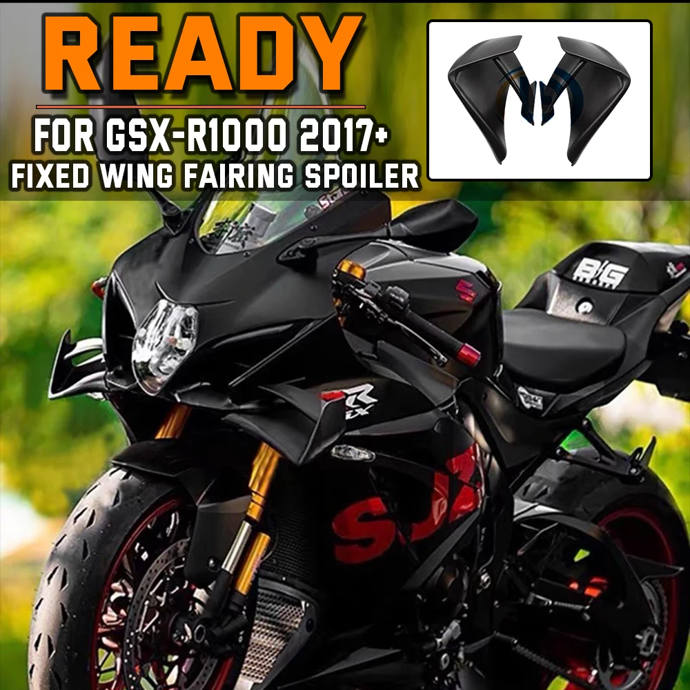 

NEW For SUZUKI GSX-R1000 GSX-R1000R GSXR1000 2017-2023 Motorcycle parts front Wing Aerodynamic Winglet Fairing Cowl Fixed Wing