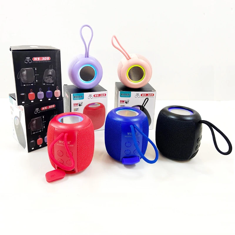 

Портативная Bluetooth-колонка с RGB-подсветкой, беспроводная акустическая система Hi-Fi с глубокими басами, уличный сабвуфер, музыкальный плеер, совместимость с TF-картами и FM-радио