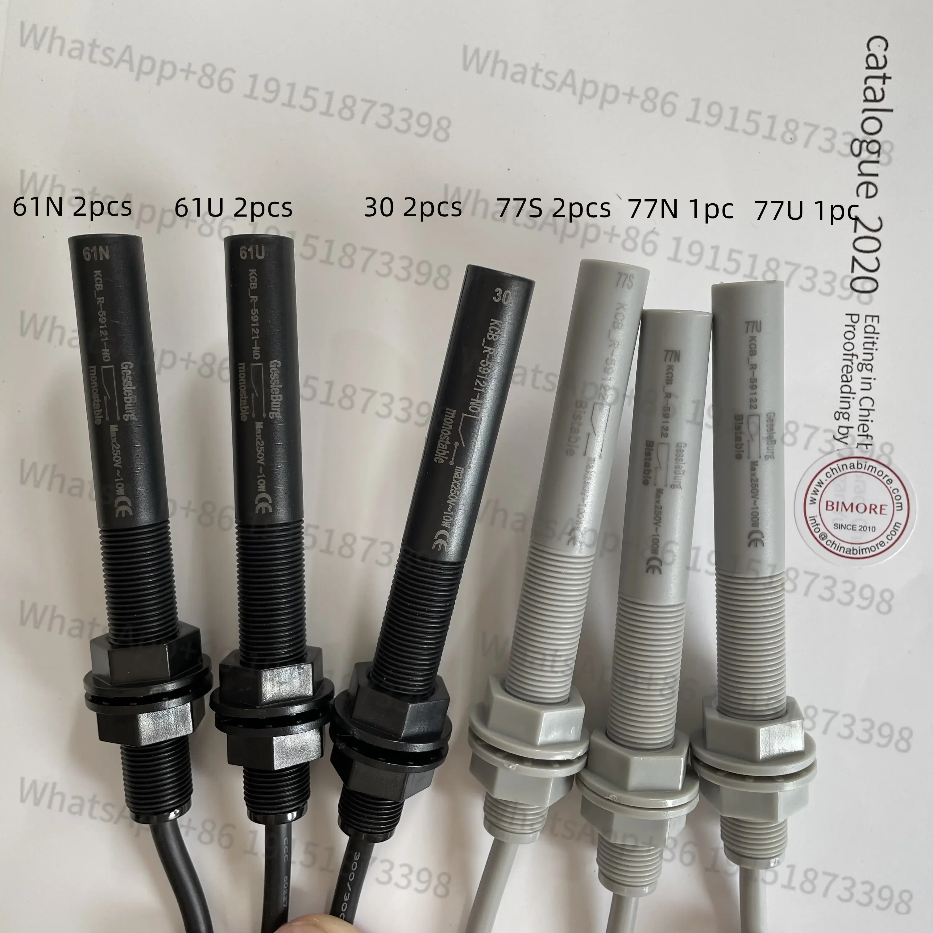 10pcs Elevator Leveling Sensor 61N 61U 30 KCB_R-59121-NO Max 250V-10w 77S 77N 77U KCB_R_59122 Max250V-100W