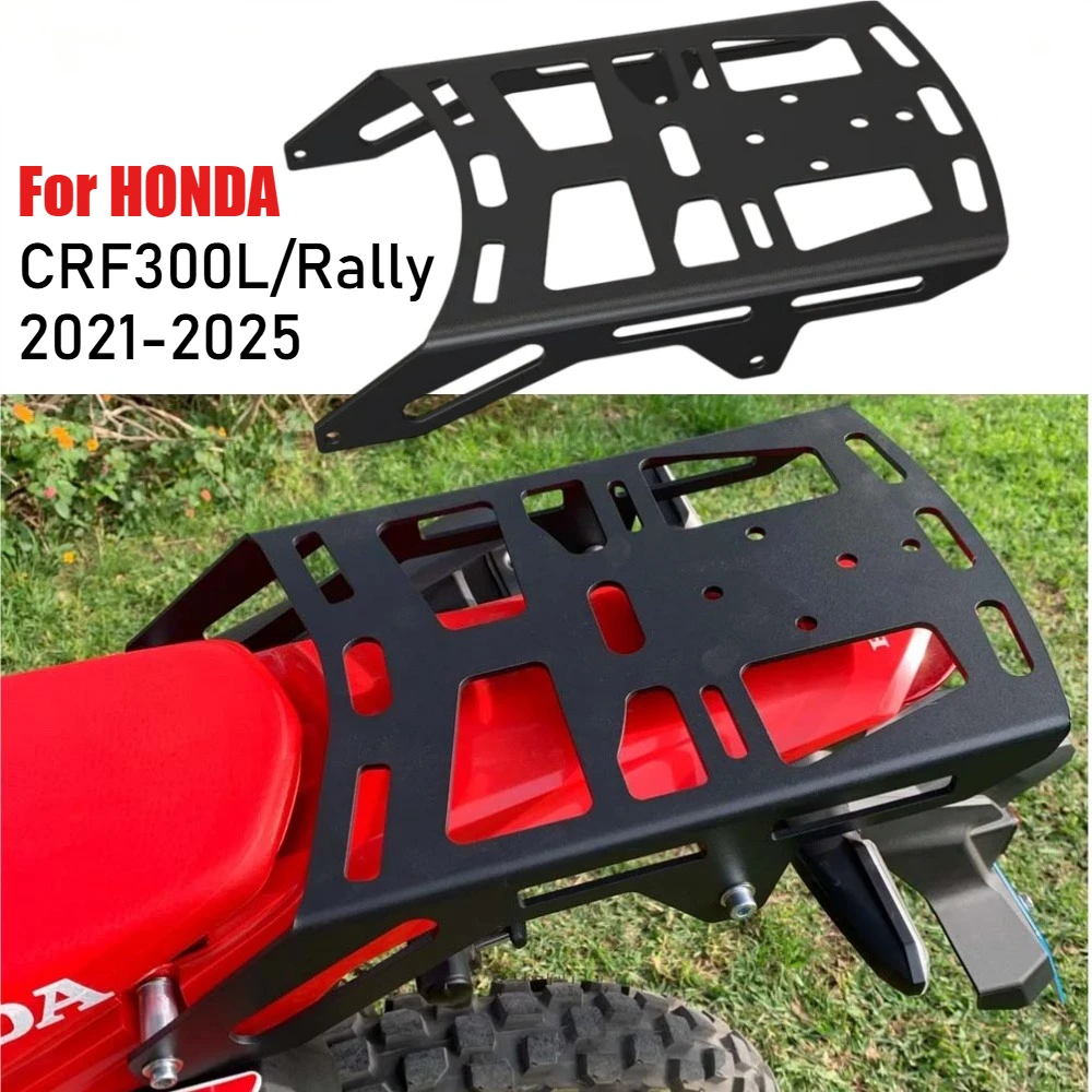 For HONDA CRF300L CRF 300 L LS RALLY ABS 2021-2025 Motorcycle Rear Luggage Rack Carrier Support Holder Cargo Shelf Bracket