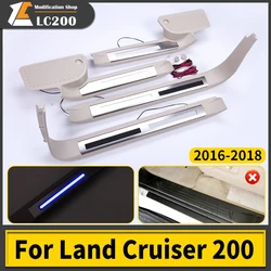 Suitable for Toyota Land Cruiser 200 LC200 2016-2018 tuning interior fittings refit, stainless steel threshold 2020