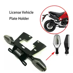 Motorcycle Rear License Plate Holder For HONDA MSX 125 SF / Grom 2016-2020 Bracket with LED Light Tail Tidy Fender Eliminator