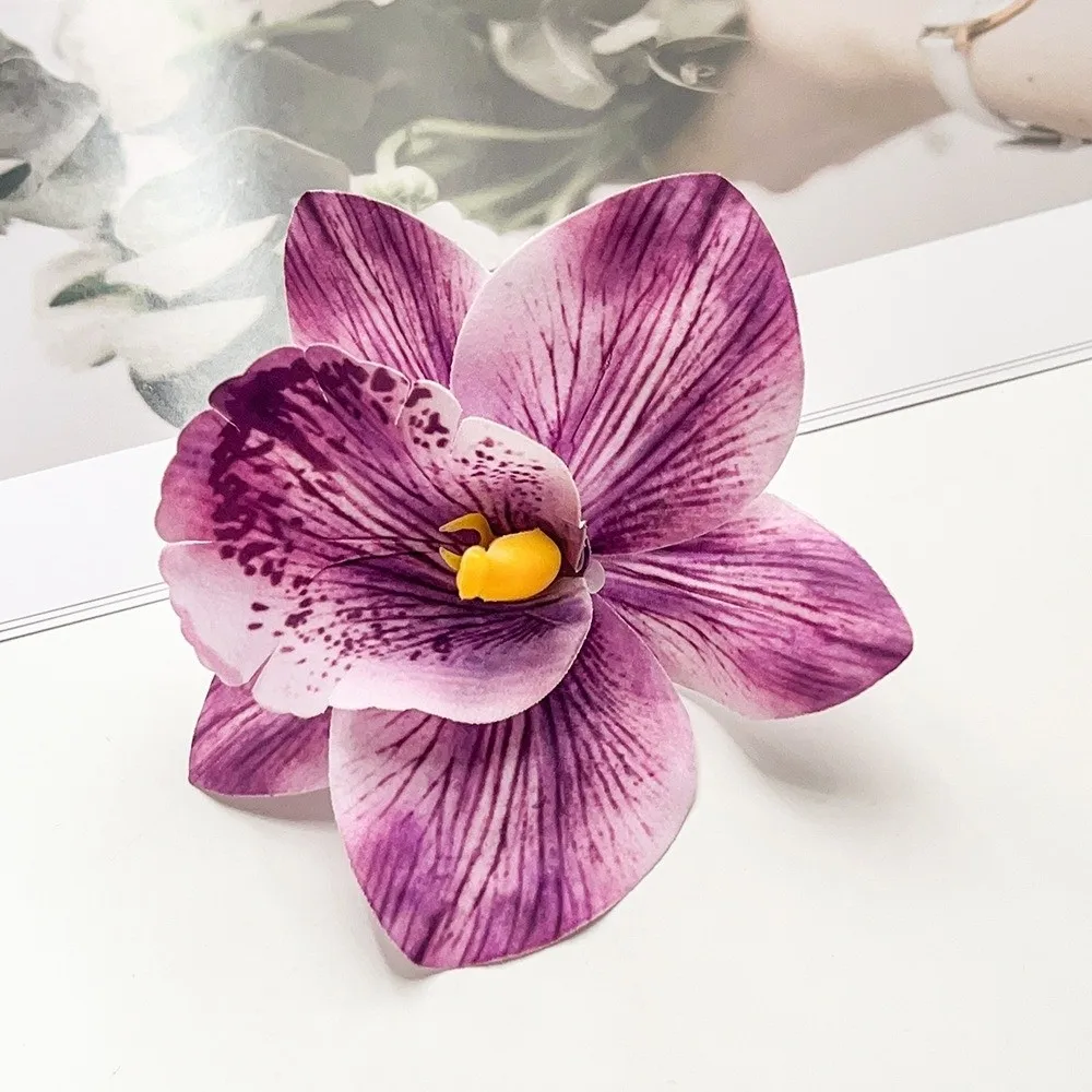 Artificial Magnolia Flower Hair Clip description 6