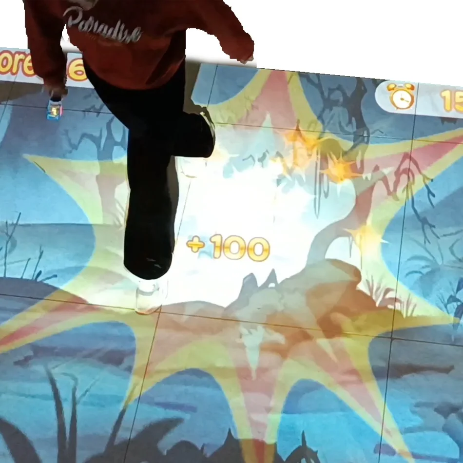 Indoor Interactive Projection Games with Multiple Gameplay Modes Immersive Interactive Floor/wall Games