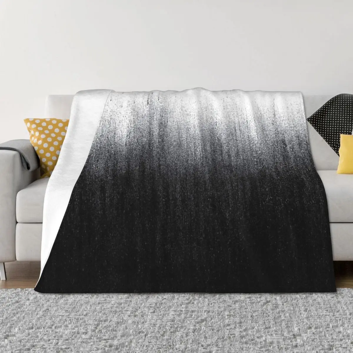 Charcoal Ombré Throw Blanket christmas gifts Heavy Extra Large Throw Blankets